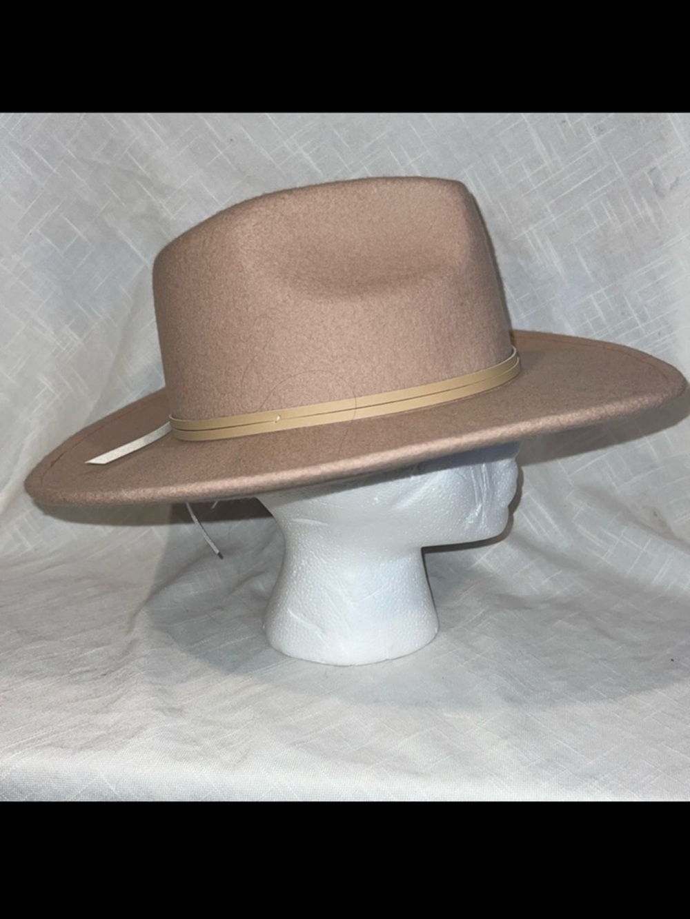 Women’s OS One Size Free People Pinkish Beige Wool Hat
